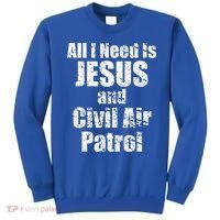 Jesus And Civil Air Patrol Funny For Christian CAP Cadets Sweatshirt thumb 0
