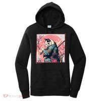Japanese Art Cat Ninja Ukiyo E Anime Style Samurai Cat Women's Hoodie thumb 0