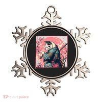 Japanese Art Cat Ninja Ukiyo E Anime Style Samurai Cat Ornament thumb 0