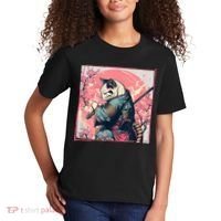 Japanese Art Cat Ninja Ukiyo E Anime Style Samurai Cat Kids T-Shirt thumb 2