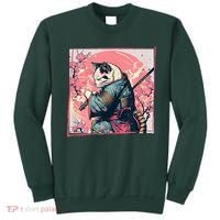 Japanese Art Cat Ninja Ukiyo E Anime Style Samurai Cat Sweatshirt thumb 0