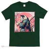 Japanese Art Cat Ninja Ukiyo E Anime Style Samurai Cat T-Shirt thumb 0