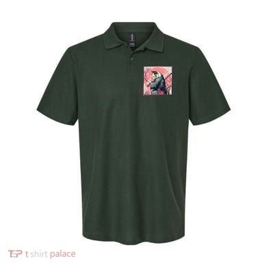 Japanese Art Cat Ninja Ukiyo E Anime Style Samurai Cat Polo