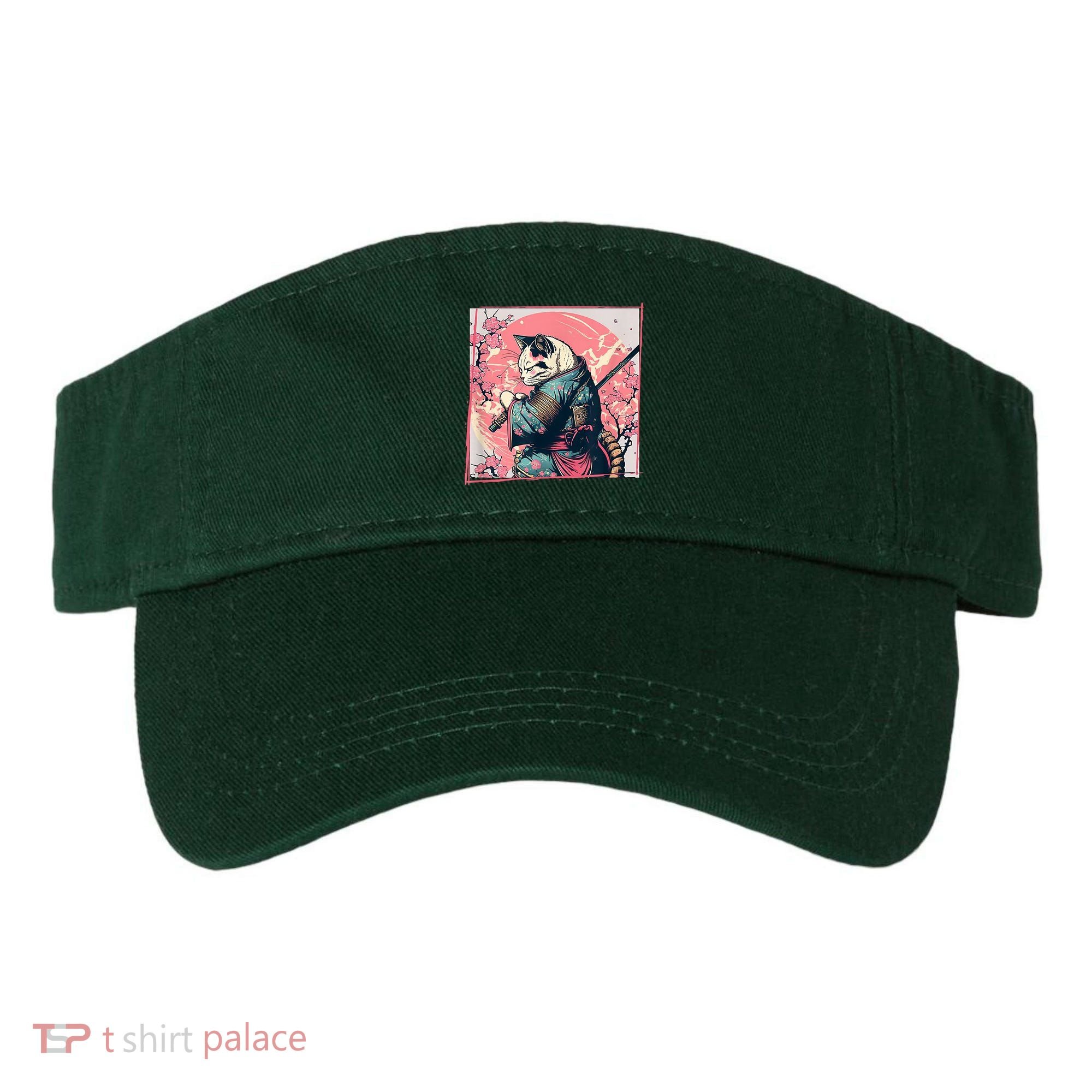 Japanese Art Cat Ninja Ukiyo E Anime Style Samurai Cat Visor