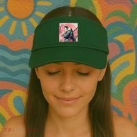 Japanese Art Cat Ninja Ukiyo E Anime Style Samurai Cat Visor thumb 2
