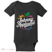 Johnny Appleseed Costume Celebrate Apples Farmer Baby Bodysuit thumb 0