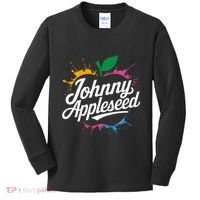 Johnny Appleseed Costume Celebrate Apples Farmer Kids Long Sleeve Shirt thumb 0