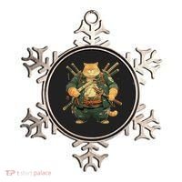 Japanese Art Cat Ninja Ukiyo-e Anime Style Samurai Cat Ornament thumb 0