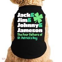 Jack Jim Johnny Jameson The Four Fathers Of St Patrick's Day Doggie Tank thumb 0