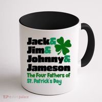 Jack Jim Johnny Jameson The Four Fathers Of St Patrick's Day Coffee Mug thumb 1