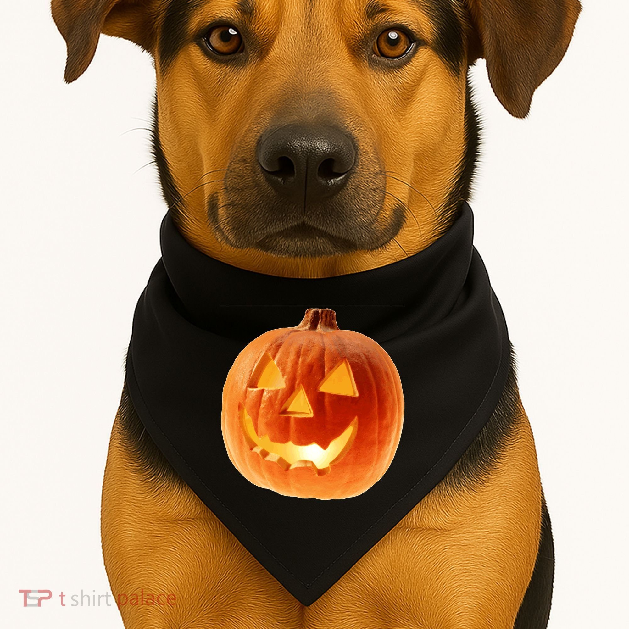 Jack o Lantern USA-Made Doggie Bandana