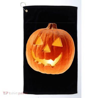 Jack o Lantern Golf Towel