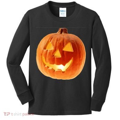 Jack o Lantern Kids Long Sleeve Shirt