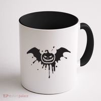 Jack O Lantern Bat Coffee Mug thumb 1