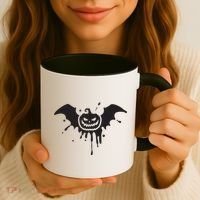 Jack O Lantern Bat Coffee Mug thumb 3