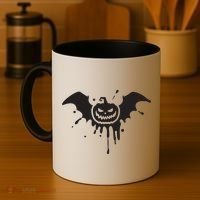Jack O Lantern Bat Coffee Mug thumb 4