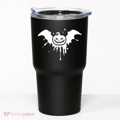 Jack O Lantern Bat Tumbler