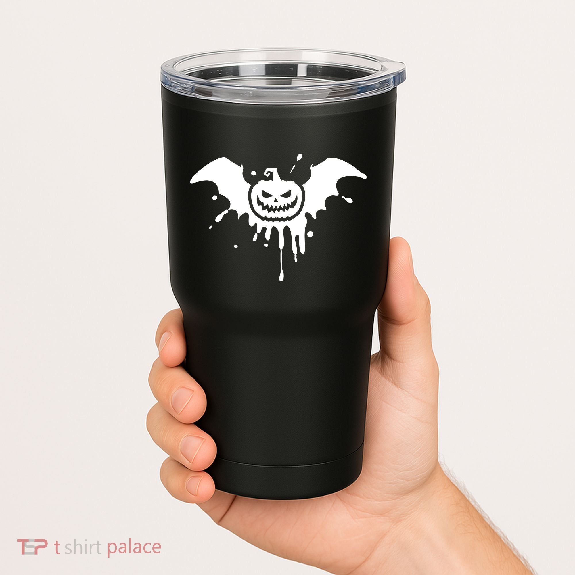 Jack O Lantern Bat Tumbler