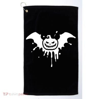 Jack O Lantern Bat Golf Towel
