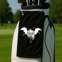 Jack O Lantern Bat Golf Towel thumb 2