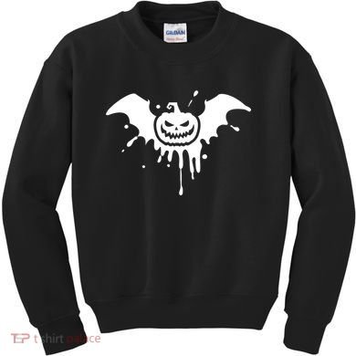 Jack O Lantern Bat Kids Sweatshirt