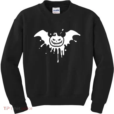 Jack O Lantern Bat Kids Sweatshirt