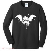 Jack O Lantern Bat Kids Long Sleeve Shirt thumb 0