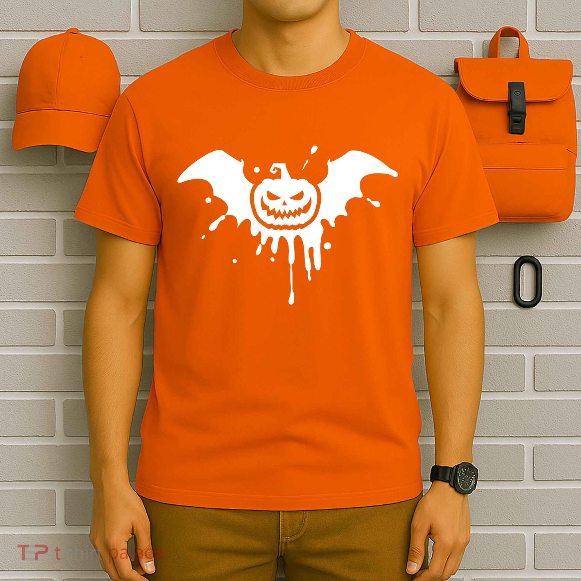 Jack O Lantern Bat T-Shirt
