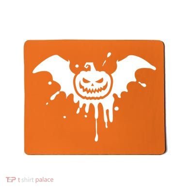 Jack O Lantern Bat Mousepad