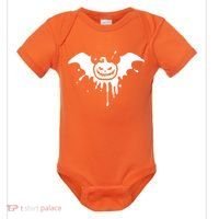 Jack O Lantern Bat Baby Bodysuit thumb 0