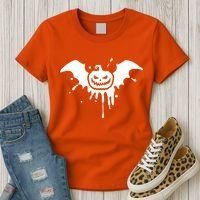 Jack O Lantern Bat Women's T-Shirt thumb 3