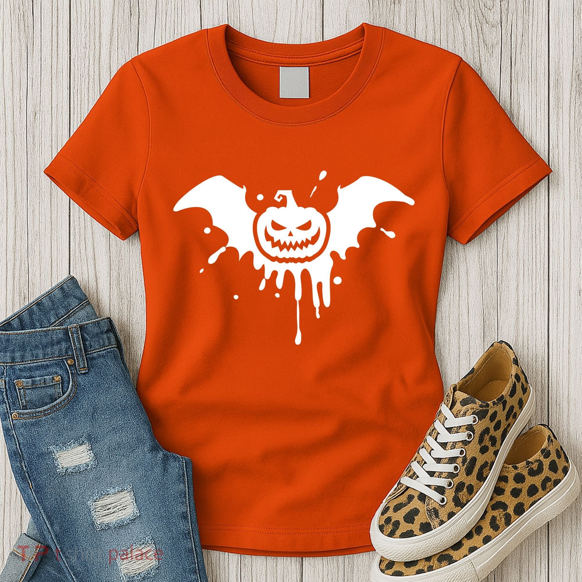 Jack O Lantern Bat Women's T-Shirt