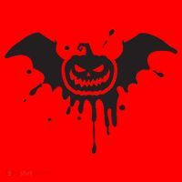 Jack O Lantern Bat Santa Hat thumb 1