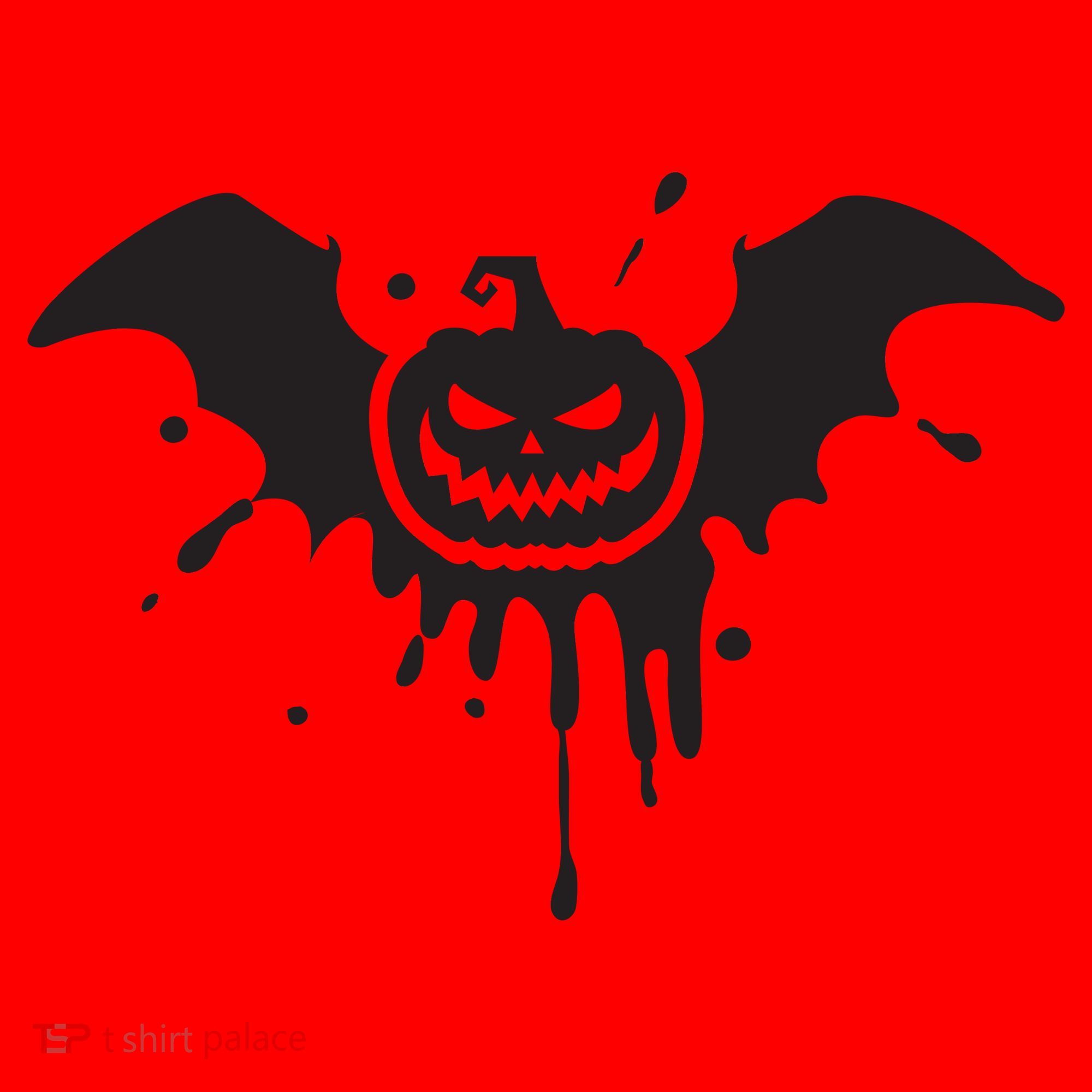 Jack O Lantern Bat Santa Hat