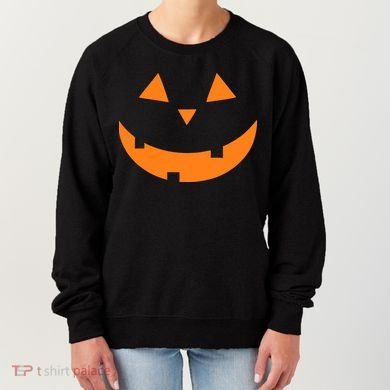 Jack o Lantern Pumpkin Face Women's Sweatshirt