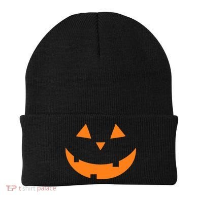 Jack o Lantern Pumpkin Face Beanie