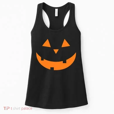 Jack o Lantern Pumpkin Face Women's Tank Top