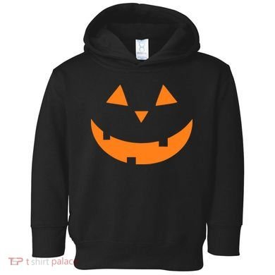 Jack o Lantern Pumpkin Face Toddler Hoodie