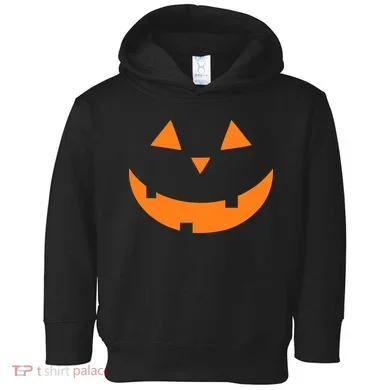 Jack o Lantern Pumpkin Face Toddler Hoodie