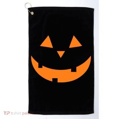 Jack o Lantern Pumpkin Face Golf Towel
