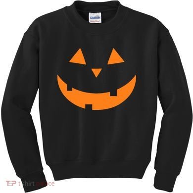 Jack o Lantern Pumpkin Face Kids Sweatshirt
