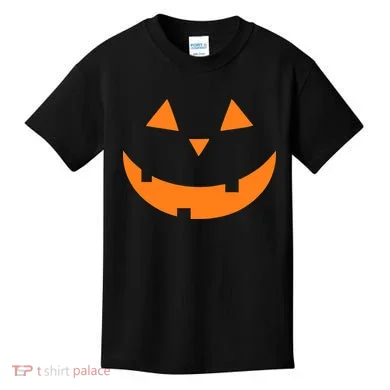 Jack o Lantern Pumpkin Face Kids T-Shirt