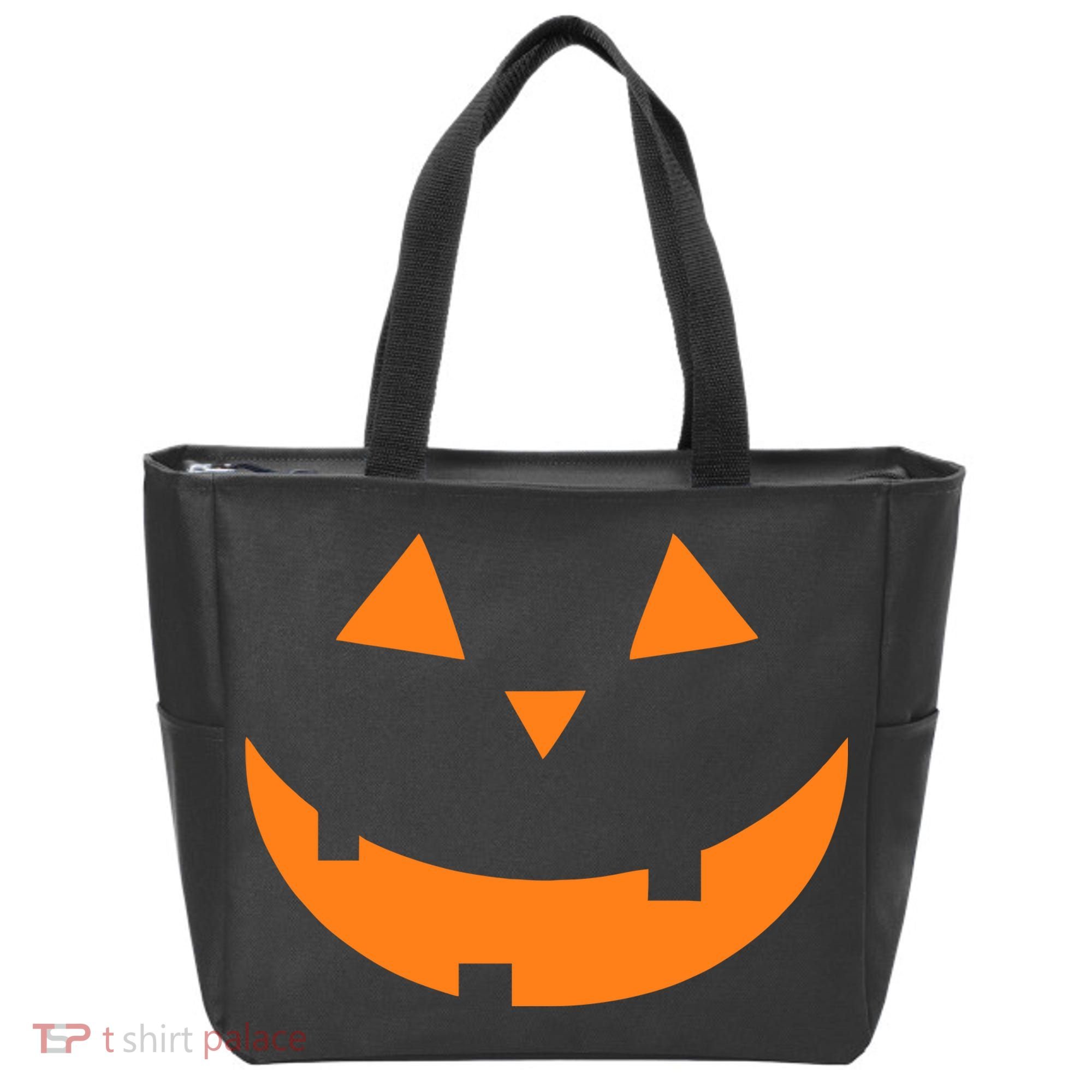 Jack o Lantern Pumpkin Face Tote Bag