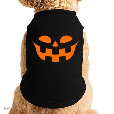 Jack O Lantern Scary Spookey Face Doggie Tank