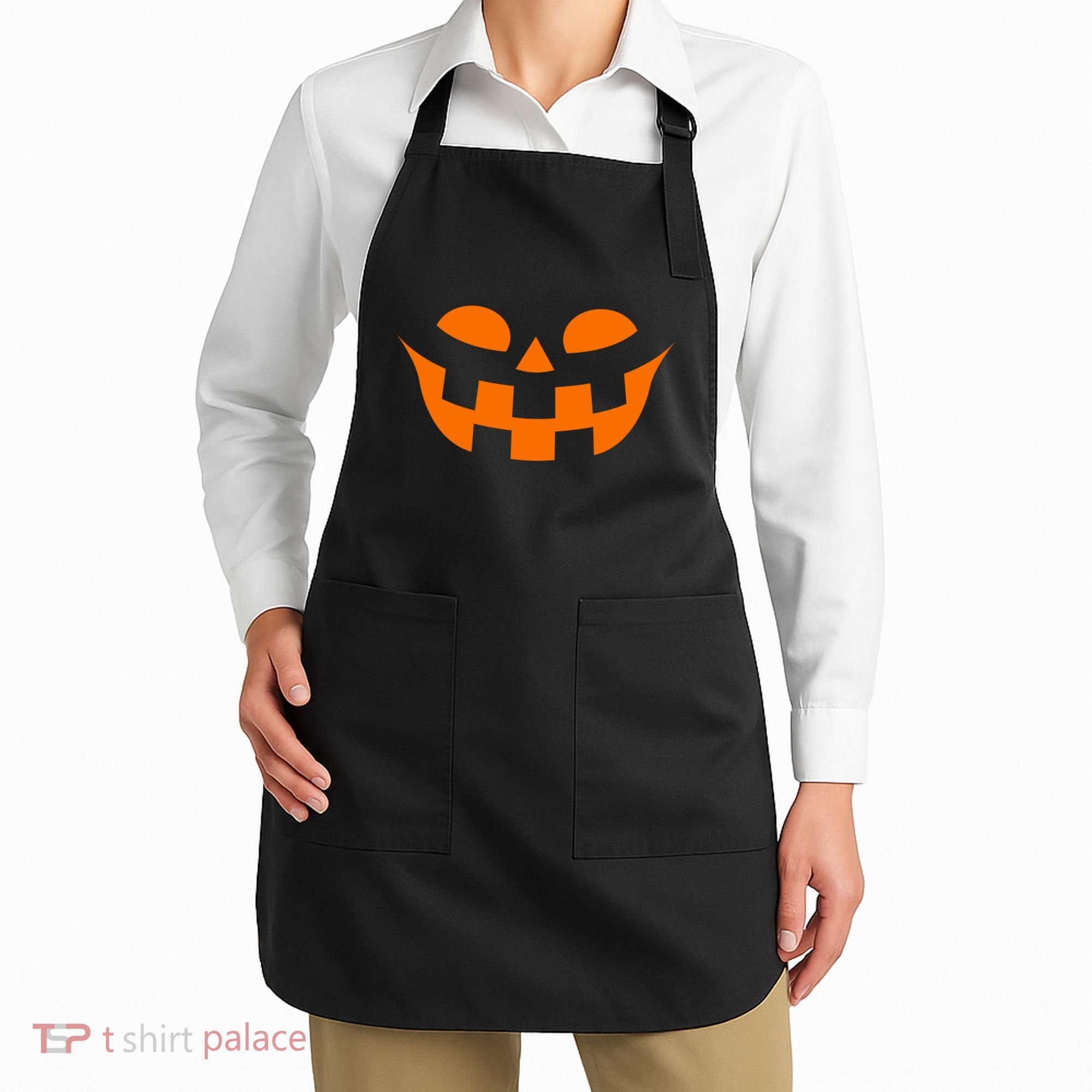 Jack O Lantern Scary Spookey Face Apron