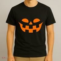 Jack O Lantern Scary Spookey Face T-Shirt thumb 3