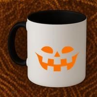 Jack O Lantern Scary Spookey Face Coffee Mug thumb 2