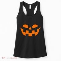 Jack O Lantern Scary Spookey Face Women's Tank Top thumb 0