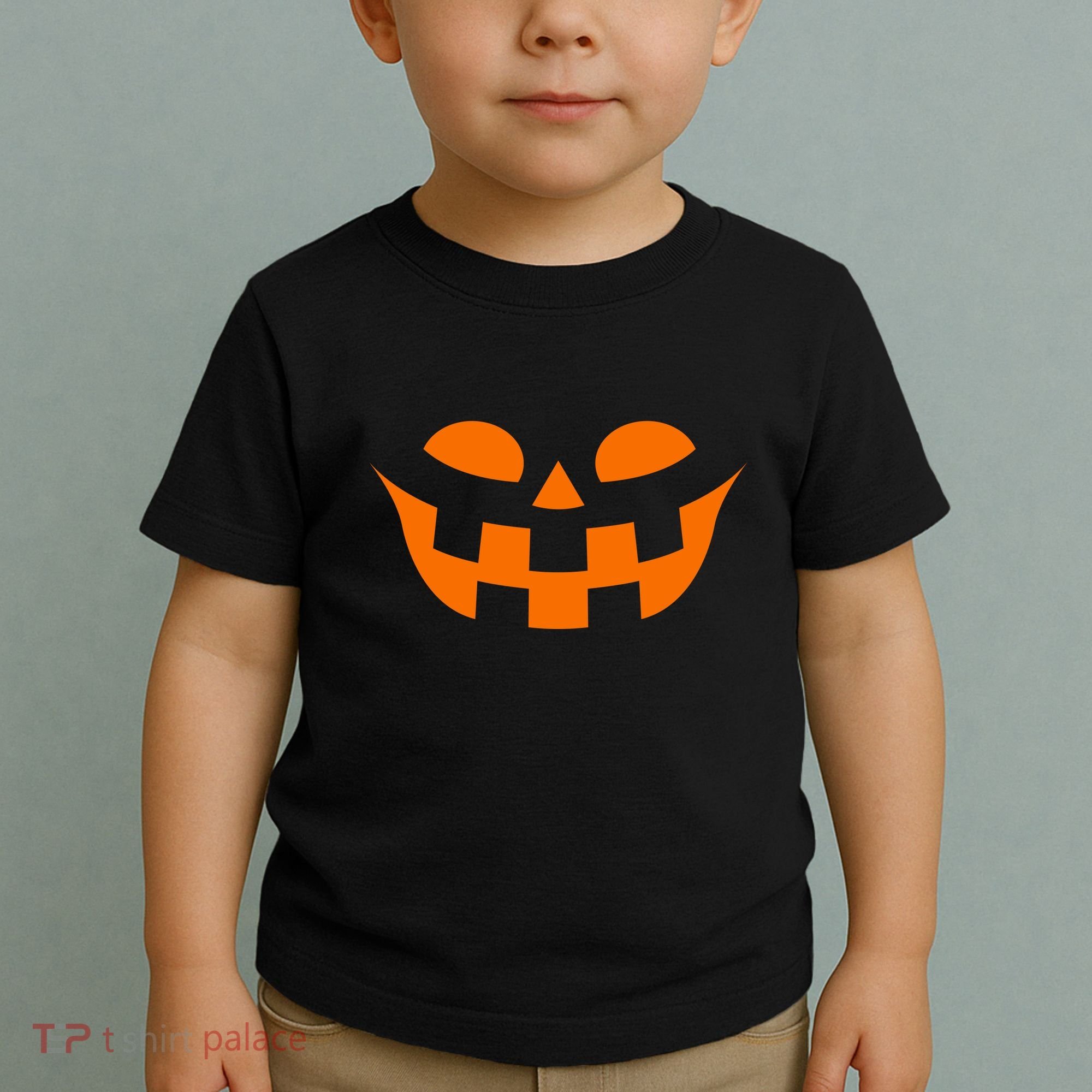 Jack O Lantern Scary Spookey Face Toddler T-Shirt