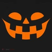 Jack O Lantern Scary Spookey Face Kids Long Sleeve Shirt thumb 2